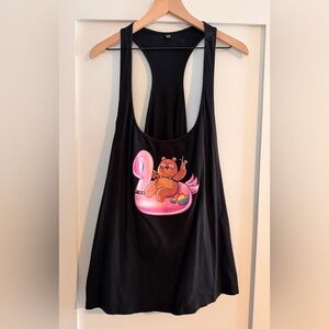 Men’s MistrBear Gym Tank Top - Size 3XL - Pool Floatie Leather Bear